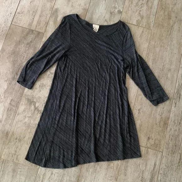 asymmetric t-shirt dress MM6 Maison Margiela Girls Asymmetric T-Shirt Dress in Black main image 1